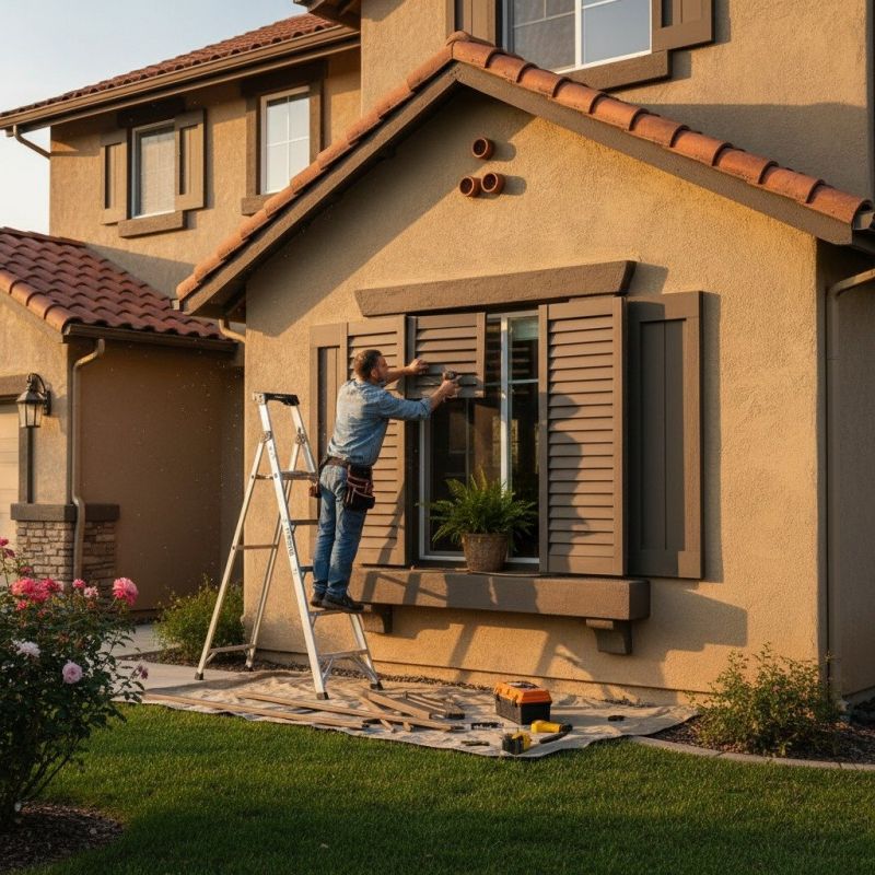 Exterior Shutter Repair detail