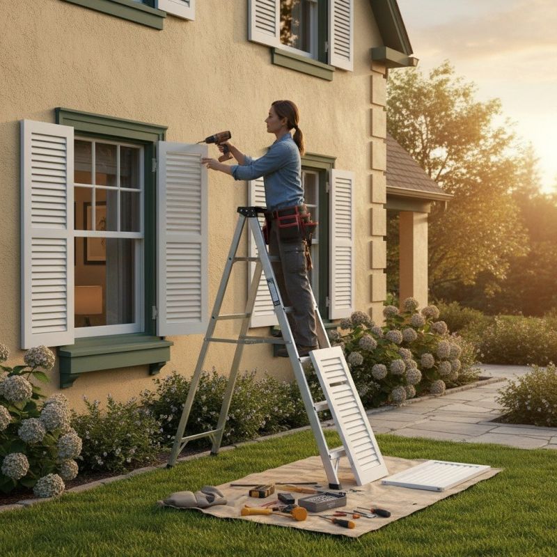 Exterior Shutter Repair detail