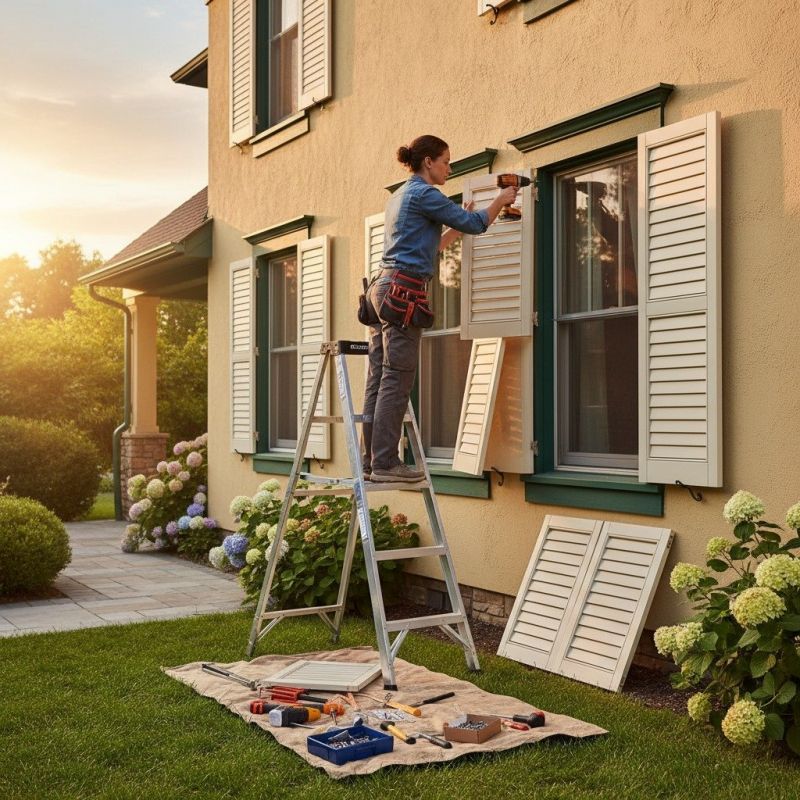 Shutter Reattachment in Littleton, CO